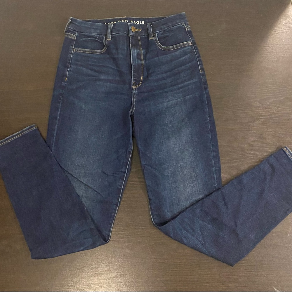 Womens American Eagle, curvy super hi rise jegging, size 8 regular